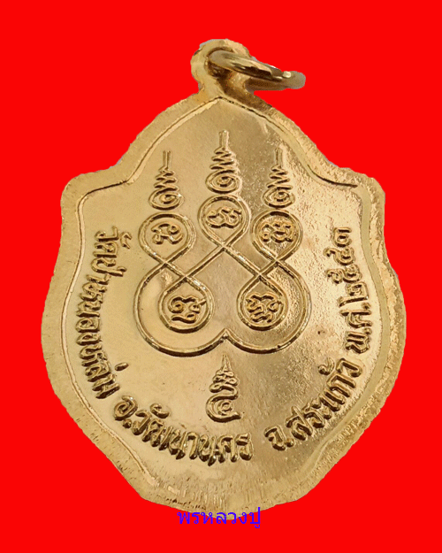 เหรียญมังกรคู่กะไหล่ทอง หลวงปู่หมุน พร้อมกล่องเดิม (2)