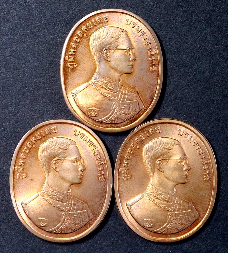 เหรียญในหลวง ชุดพระพุทธปัญจภาคี กาญจนาภิเษก ปี ๓๙ พิมพ์พระพุทธชินราช พระพุทธชินสีห์ พระมงคลบพิตร