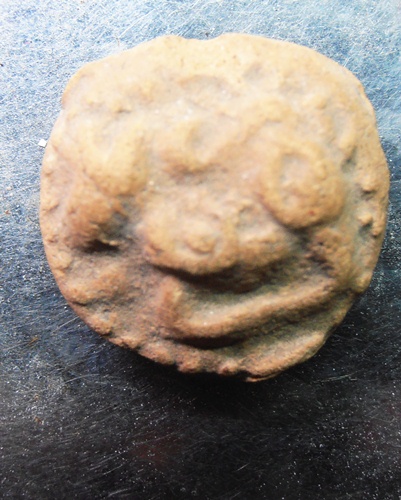 สิงห์เนื้อดินพิมพ์เล็กหลวงพ่อจง วัดหน้าต่างนอก ยุคต้นสวยๆครับ