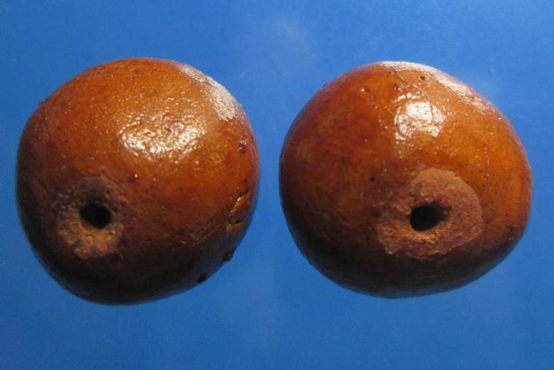 แพ๊คคู่++ประคำเหล็กน้ำพี้ รุ่น 'เสาร์๕ มหาเศรษฐี' ขนาดใหญ่ หลวงปู่หมุน  ปี๒๕๔๓