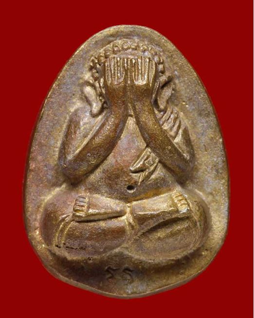 ปี่ใหม่นี้ขอนำเสนอ พระปิดตาสมปรารถนา เนื้อทองผสมฉนวนพระบูชา ปี43 โค๊ต(มะ) หลวงปู่หมุนขณะอายุ106ปี 