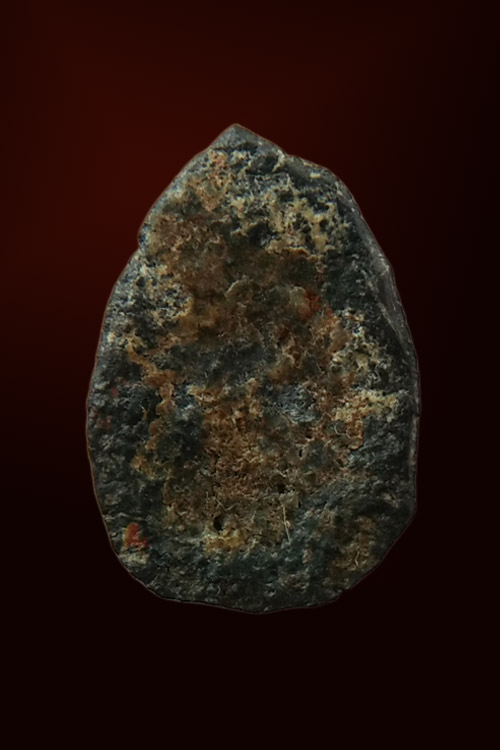 พระพิจิตรเม็ดข้าวเม่าพิมพ์แขนกลม  เนื้อชินเงิน