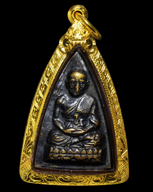 พระกลีบบัว รุน1 2507 หลวงปู่ทวด วัดช้างให้ จ.ปัตตานี+เลี่ยมทองหนาหนา+บัตรรับรองครับ