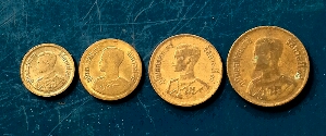 วัดใจ ทุกรายการ เหรียญปี 2500 ครบชุด 5 , 10 , 25 , 50 สตางค์