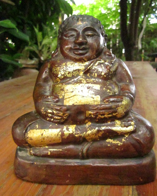 พระสังกัจจายน์ เนื้อดินเก่า หน้าตัก 5 นิ้ว