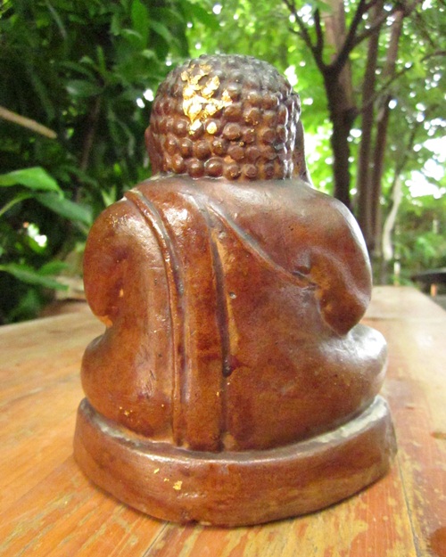 พระสังกัจจายน์ เนื้อดินเก่า หน้าตัก 5 นิ้ว