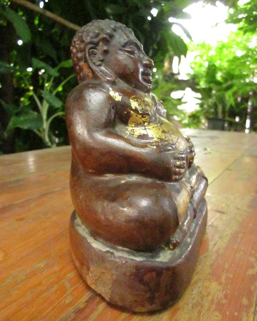 พระสังกัจจายน์ เนื้อดินเก่า หน้าตัก 5 นิ้ว