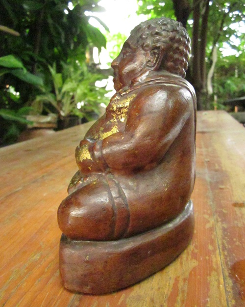 พระสังกัจจายน์ เนื้อดินเก่า หน้าตัก 5 นิ้ว