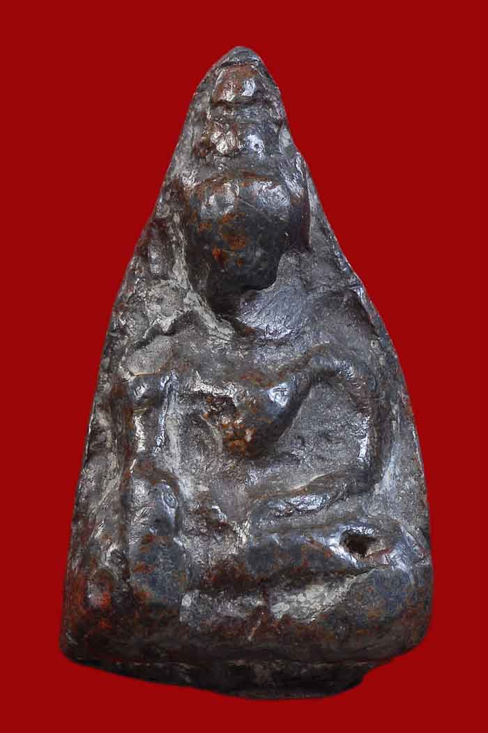 พระท่ากระดาน สนิมแดง กรุวัดเหนือ พิมพ์เล็ก+++ บัตรออกเป็นพระร่วงนั่งสนิมแดง   