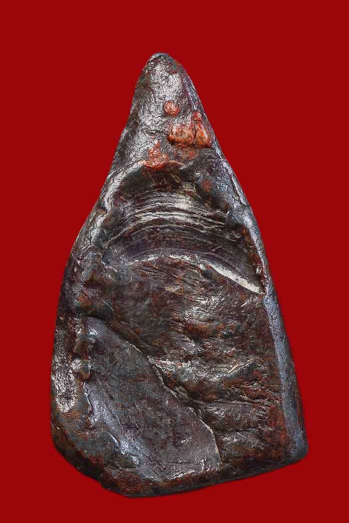 พระท่ากระดาน สนิมแดง กรุวัดเหนือ พิมพ์เล็ก+++ บัตรออกเป็นพระร่วงนั่งสนิมแดง   