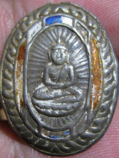 หลวงพ่อโสธร เนื้อเงินลงยา ปี2482 วัดโสธรฯ จ.ฉะเชิงเทรา หายาก มาพร้อมบัตรรับรอง