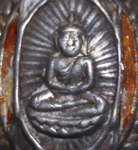 หลวงพ่อโสธร เนื้อเงินลงยา ปี2482 วัดโสธรฯ จ.ฉะเชิงเทรา หายาก มาพร้อมบัตรรับรอง