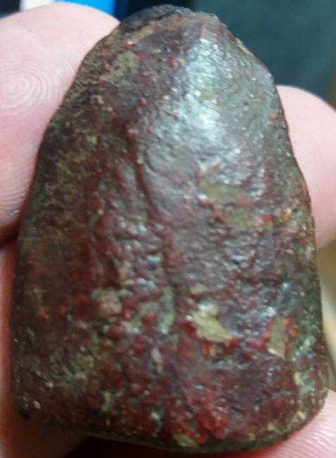 พระพิมพ์บัวเล็บช้าง เนื้อดิน กรุวัดชนะสงคราม กรุงเทพฯ สภาพพอใช้