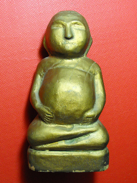 พระสังกระจายน์บูชาไม้แกะ หลวงปู่บุญ วัดกลางบางแก้ว จ.นครปฐม ปี2473