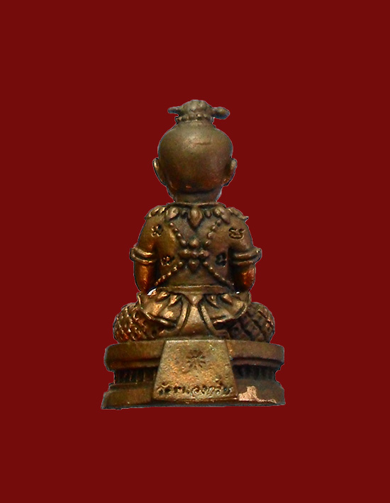 กุมารทอง จินดามณี หลวงพ่อสาคร รุ่นแรก ปี54 เนื้อชนวน เลขสวยๆ ๓๘๒๘ สร้างน้อย4999 องค์ มีกล่อง