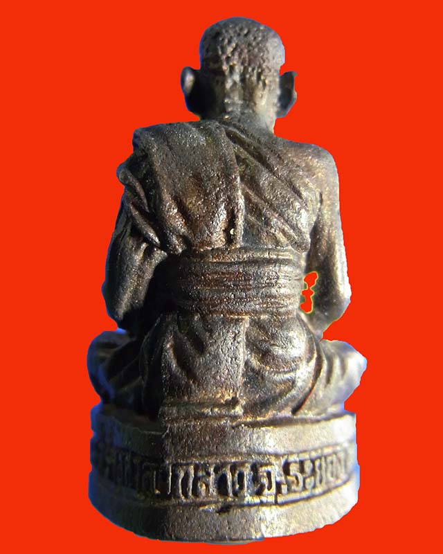 รูปหล่อหลวงปู่คร่ำ รุ่นสร้างศาลากลางจังหวัดระยอง ปี2536 กล่องเดิม