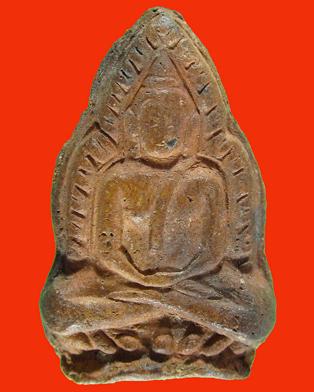 พระเนื้อดินกรุบางยี่หน พิมพ์พระพุทธชินราชสองหน้า