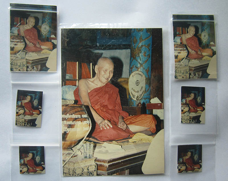 รูปพระครูจันทสมานคุณ หรือ หลวงปู่หล้าตาทิพย์ จันโทภาโส วัดป่าตึง ต.ออนใต้ อ.สันกำแพง จ.เชียงใหม่