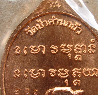 เหรียญเจริญพร หลวงปู่คำผา วัดป่าคำนาถัว จ.สกลนคร ปี2556 เนื้อทองแดง หมายเลข505พร้อมกล่องเดิม
