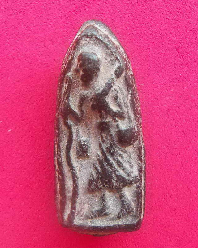 พระสิวลีเนื้อดำมีย่าม หลวงพ่อกวย วัดโฆสิตารามองค์ที่ 1