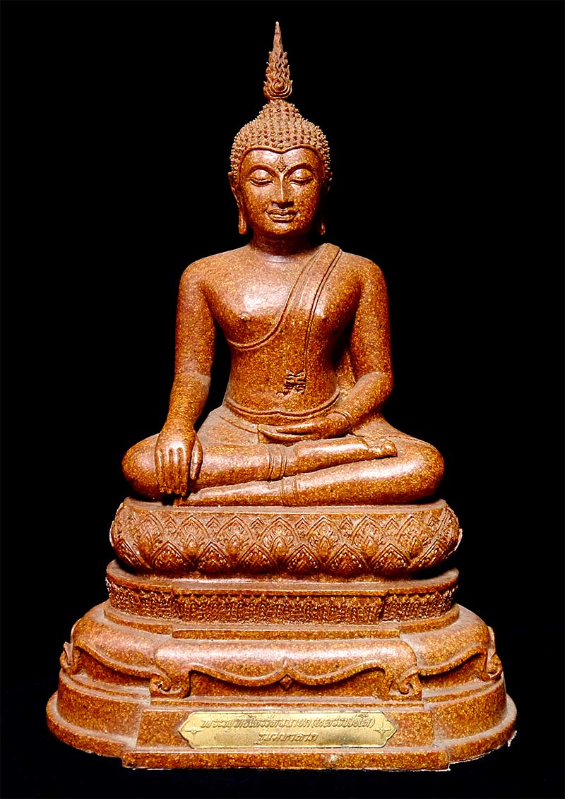 พระบูชา หลวงพ่อโต วัดพนัญเชิง จ.อยุธยา รุ่นมหาลาภ หน้าตัก 5 นิ้ว เนื้อกระเบื้องหลังคาโบสถ์