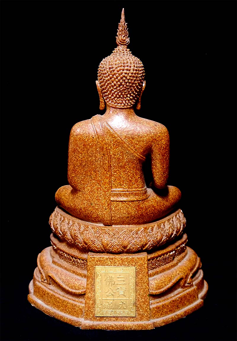 พระบูชา หลวงพ่อโต วัดพนัญเชิง จ.อยุธยา รุ่นมหาลาภ หน้าตัก 5 นิ้ว เนื้อกระเบื้องหลังคาโบสถ์