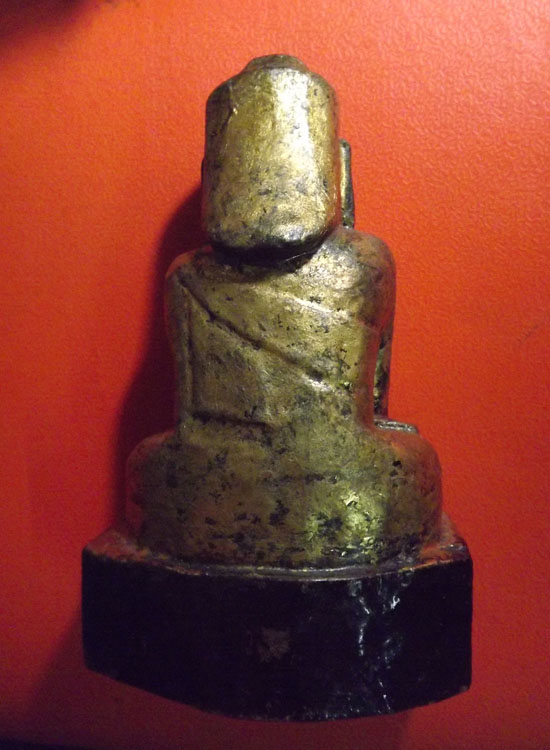 พระบูชาไม้แกะสลัก พระบัวเข็ม อุปคุต ขนาด4.3x7.2นิ้ว