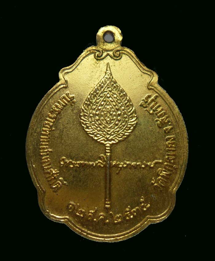 เหรียญพระเทพสิงหบุราจารย์  เนื้อทองแดงกะหลั่ยทอง  ปี2535 วัดพิกุลทอง จ.สิงห์บุรี