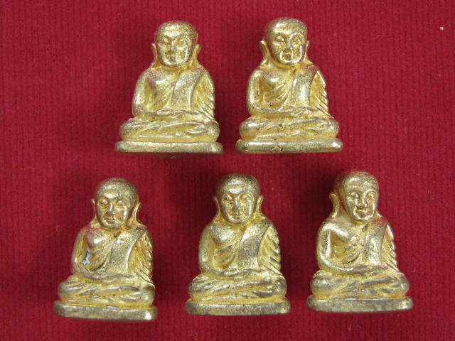 5 องค์ หลวงพ่อเงิน วัดบางคลาน พิมพ์นิยม 