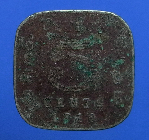 .. เหรียญ 5 Cent Edward VII King & Emperor ปี1910 (เก่าถึง107ปี)