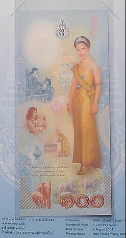 ธนบัตรที่ระลึก 100 บาท ครบ 6 รอบราชินีพร้อมแผ่ยพับ