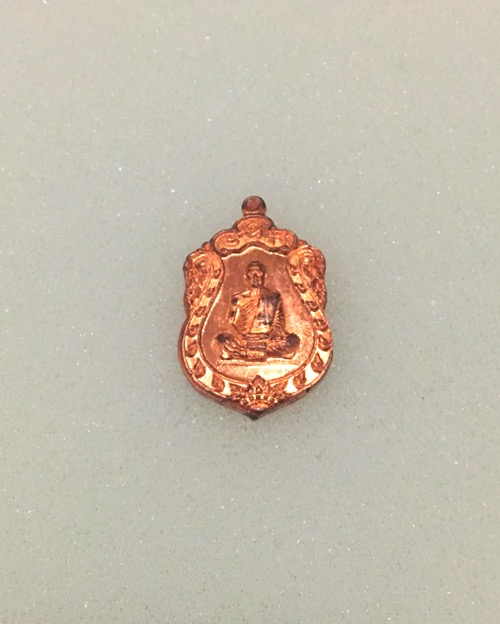 เสมาเล็กหลวงพ่อสาคร เนื้อทองแดงเลขมงคลเก้าหน้าเก้าหลัง