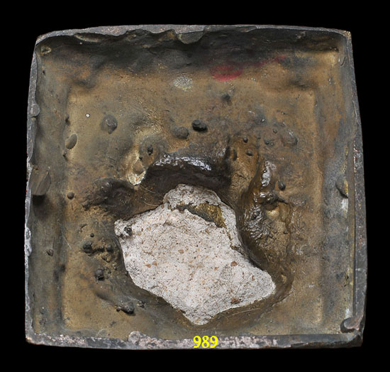 หลวงพ่อคูณ วัดบ้านไร่ ฐาน 4.5 นิ้ว ใต้ฐานอุดดินฝรั่ง + เกศา หลวงพ่อคูณ