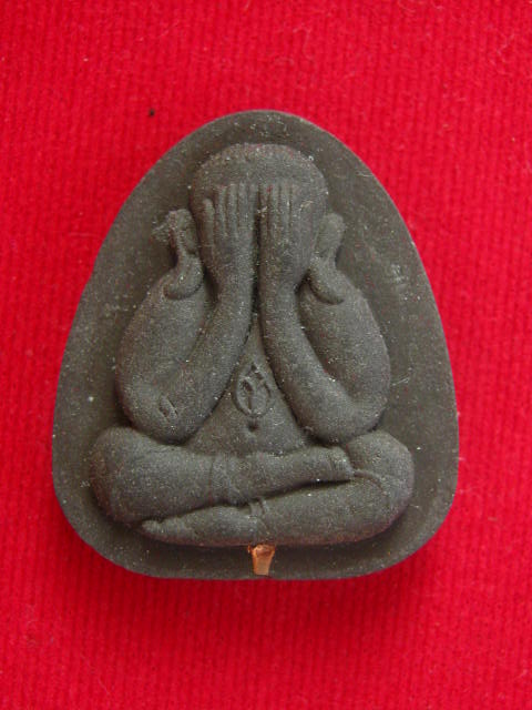 พระปิดตาปลดหนี้ หลวงปู่บัว ถามโก เนื้อว่าน108 +ผงใบลาน+ตะกรุดทองแดง +กล่อง เลข 