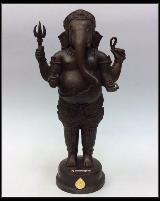 พระพิฆเนศ ปางยืนประทานพร รุ่น 100 ปี กรมศิลปากร ขนาดบูชา สูง 10.5 นิ้ว เนื้อโลหะผสม No.3533