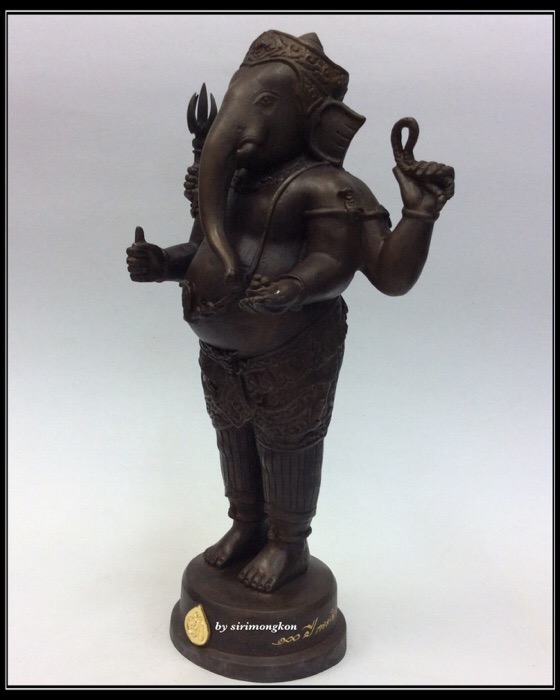 พระพิฆเนศ ปางยืนประทานพร รุ่น 100 ปี กรมศิลปากร ขนาดบูชา สูง 10.5 นิ้ว เนื้อโลหะผสม No.3533