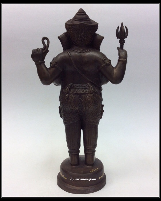 พระพิฆเนศ ปางยืนประทานพร รุ่น 100 ปี กรมศิลปากร ขนาดบูชา สูง 10.5 นิ้ว เนื้อโลหะผสม No.3533