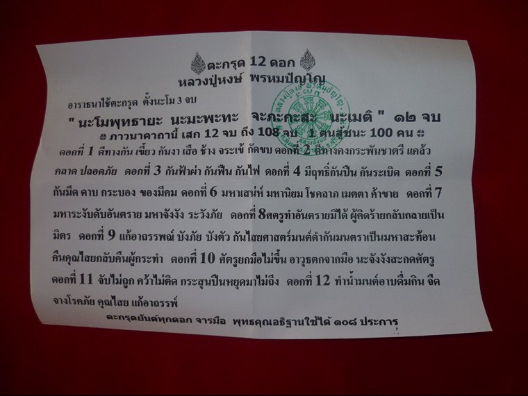 ตะกรุด 12 ดอก 12 ราศี หลวงปู่หงษ์ พรหมปัญโญ ตอกโค๊ต นะเมติ จารมือทุกดอก