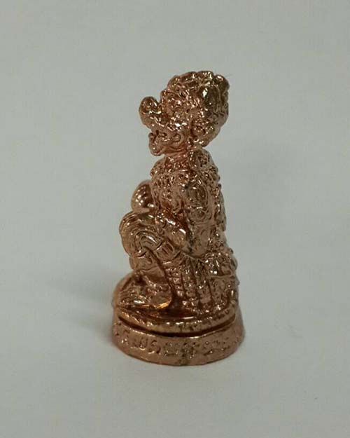 หนุมาน 7 รอบ เนื้อกะไหล่นาค ปี 45 หลวงปู่เกลี้ยง วัดเนินสุทธาวาส