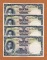 ธนบัตร1บาทแบบที่9 ลายเซน สุนทร-ป๋วย 7ฉบับเลขในแหนบเดียวกัน สภาพสวย ไม่ได้ใช้เก่าเก็บ 