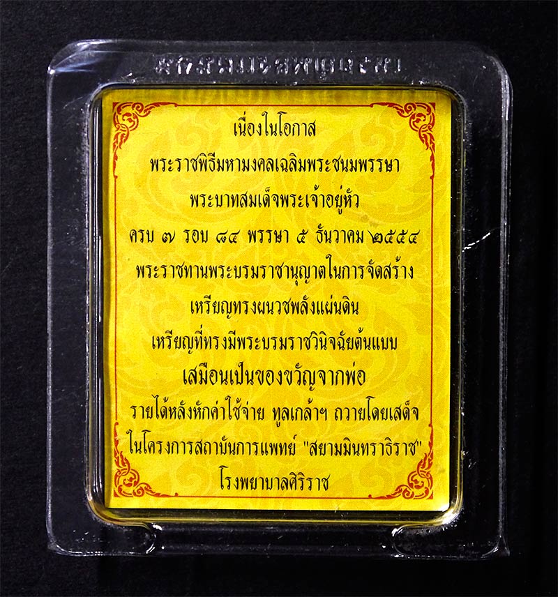 เหรียญทรงผนวชพลังแผ่นดิน