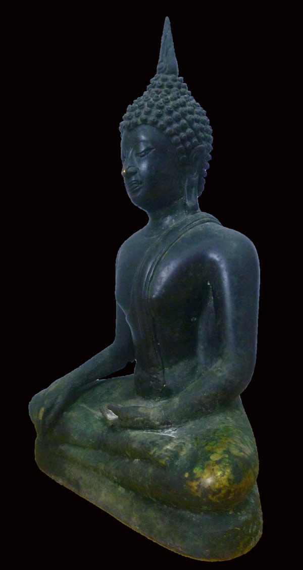 พระพุทธรูปศิลปะสุโขทัย ออกโดยสำนักพุทธรัตนประทีป ศูนย์การเรียนรู้ 25พุทธศตวรรษ ขนาดหน้าตัก 4.5 นิ้ว.