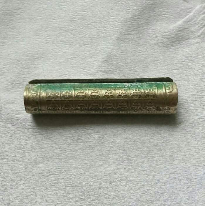 ตะกรุดยันต์หอมเชียง หลวงพ่อเปิ่น วัดบางพระ ดอกเล็กสภาพใช้