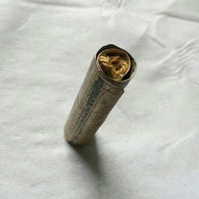 ตะกรุดยันต์หอมเชียง หลวงพ่อเปิ่น วัดบางพระ ดอกเล็กสภาพใช้