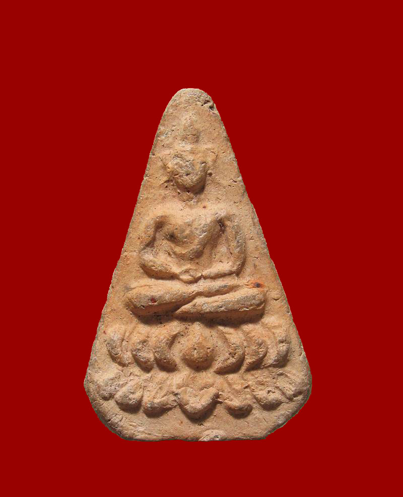 หลวงปู่ฝั้นเนื้อดินเผา รุ่นระเบิดด้าน ปี 2518