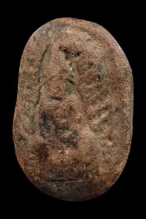 พระกรุวัดจุฬามณี พิมพ์ฤาษีเปลวเพลิง หลังนาง