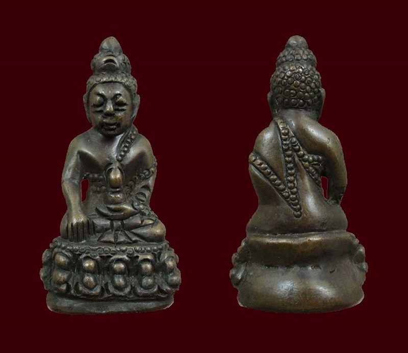 พระกริ่งไม่ทราบที่ ใต้ฐานมีรอยจาร