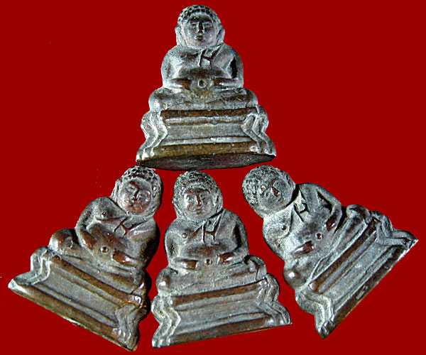 4 องค์ รูปหล่อ สังกัจจายน์ วัดกัลยาฯ กรุงเทพฯ 