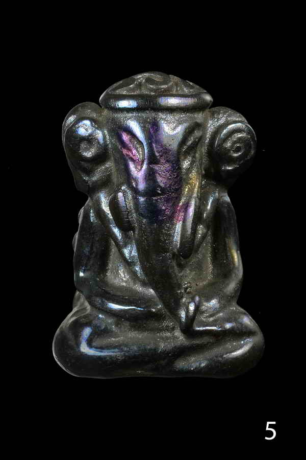 พระพิฆเนศ เนื้อเหล็กไหล 7 สี ออกสร้างโบสถ์ วัดเลียบ ปี 19 หลวงปู่สรวง เทวดาเล่นดิน 