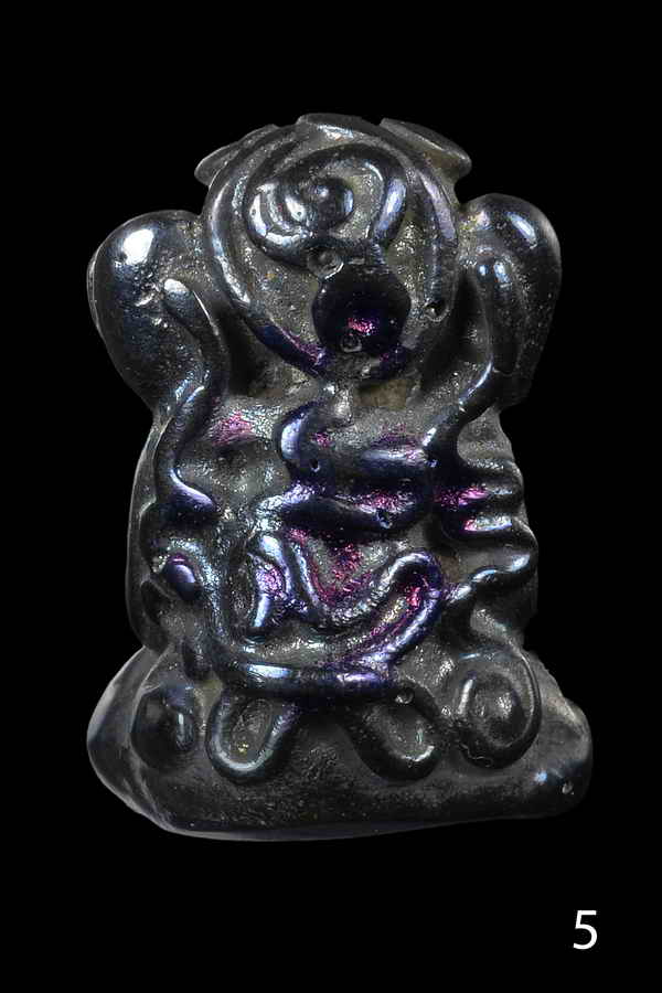 พระพิฆเนศ เนื้อเหล็กไหล 7 สี ออกสร้างโบสถ์ วัดเลียบ ปี 19 หลวงปู่สรวง เทวดาเล่นดิน 